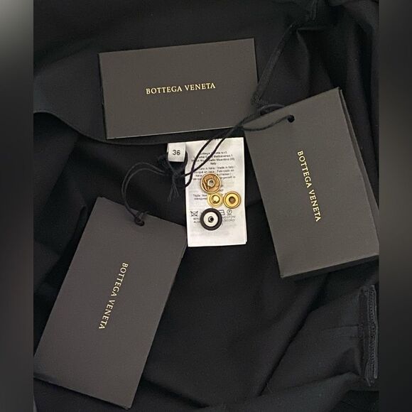 Bottega Veneta Cutout Coated Midi Longsleeve Dress size 36/ us size 0 - Picture 12 of 14